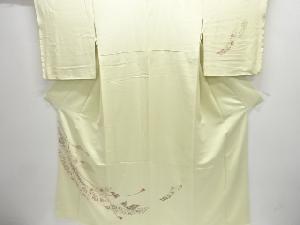 未使用品　寿光織熨斗に花古典柄織出し訪問着